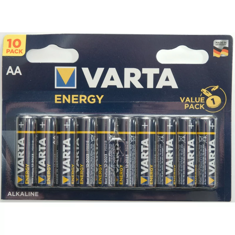 Varta Energy AA Alkaline LR6 Batteries - Pack of 4 - Energy AA