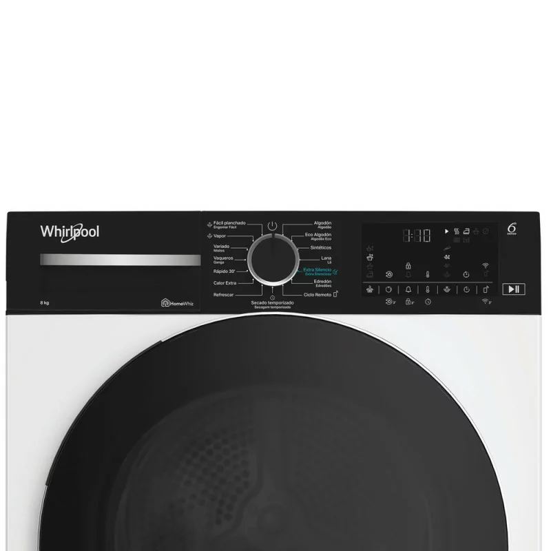 Máquina dy Secar Whirlpool 8kg - Bomba de Calor Wi-Fi - Clase B - C WD 85M WBR SPT
