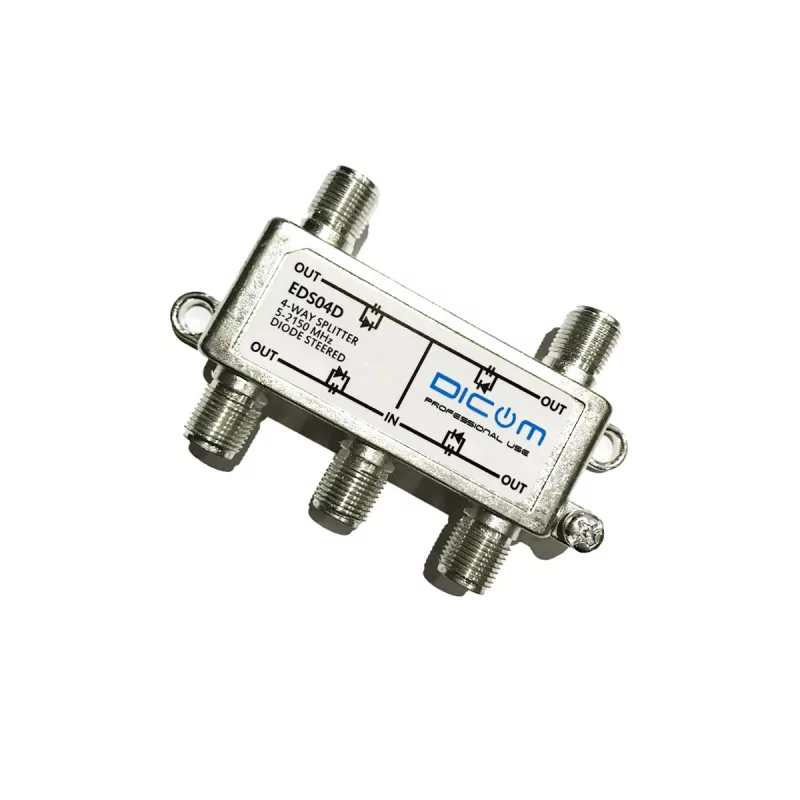 Repartidor Satélite 4 vias dicom com protecção de Diodo Repartidor Satélite 4 vias dicom com protecção de Diodo