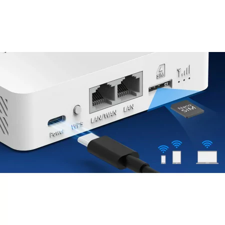 Router Wi-Fi 4G LTE Cudy - (N300 - USB-C) - LT300