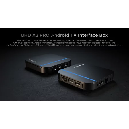 GigaBlue UHD X2 PRO 4K IPTV Box - Android 12, Black