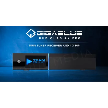 Gigablue HD Quad 4K PRO Satellite Receiver (Wi-Fi - 4K UHD - Enigma2)