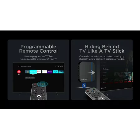 GigaBlue UHD X2 PRO 4K IPTV Box - Android 12, Black