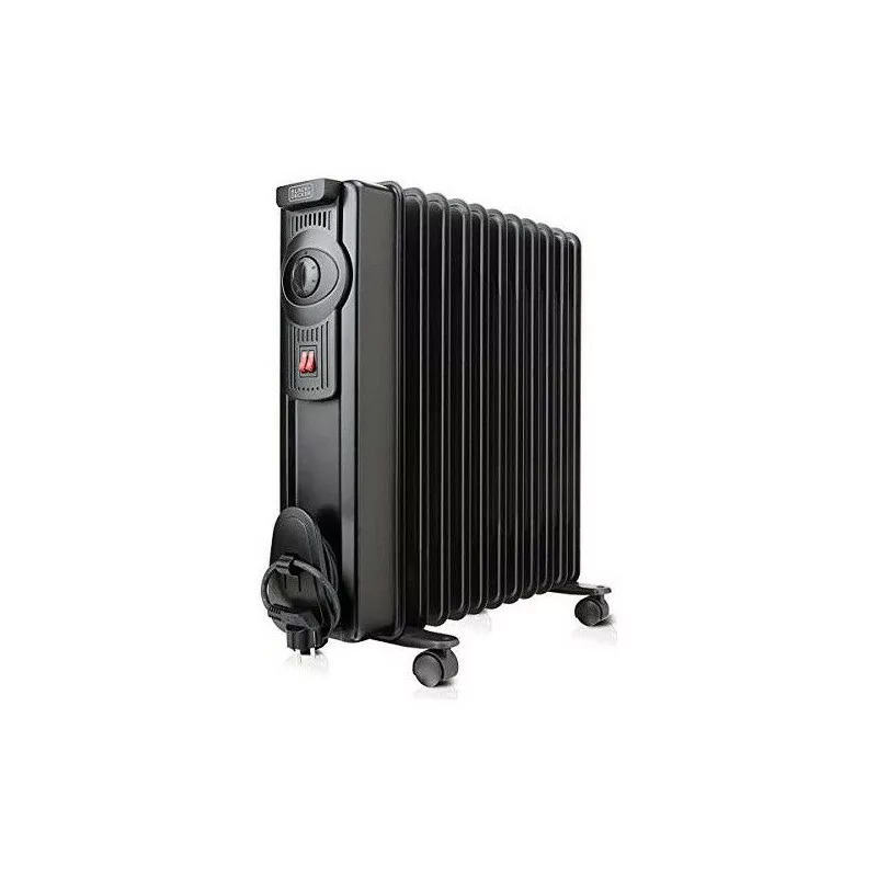 BLACKDECKER Oil Radiator BXRA-2501-E - Efficient Heating, Black
