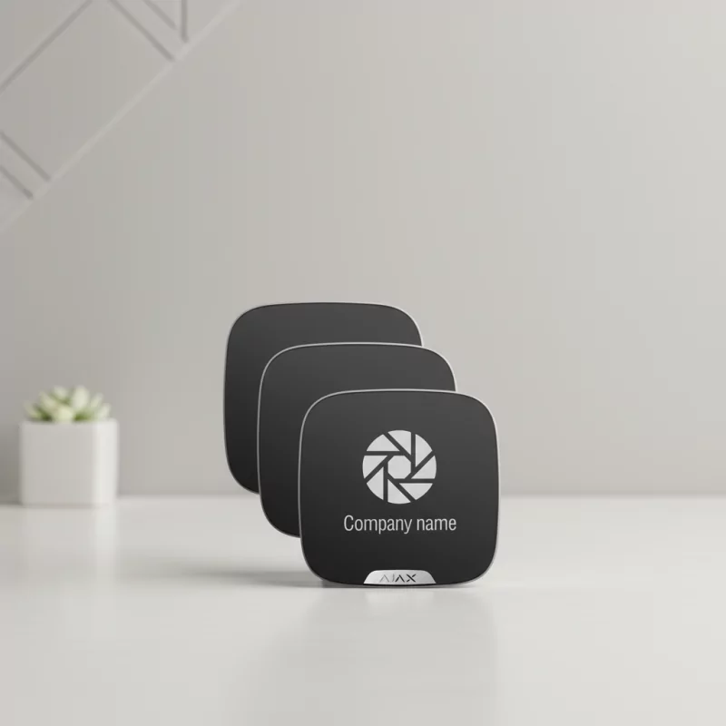Pack Cobertas Personalizáveis AJAX (10 Unidades - Sirene Exterior - Branco/Cinza)