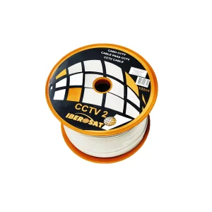Bobine Cabo CCTV 2 Mini Coaxial + 2 Linhas 0.35mm Iberosat 100m