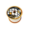 Bobine Cabo CCTV 2 Mini Coaxial + 2 Linhas 0.35mm Iberosat 100m