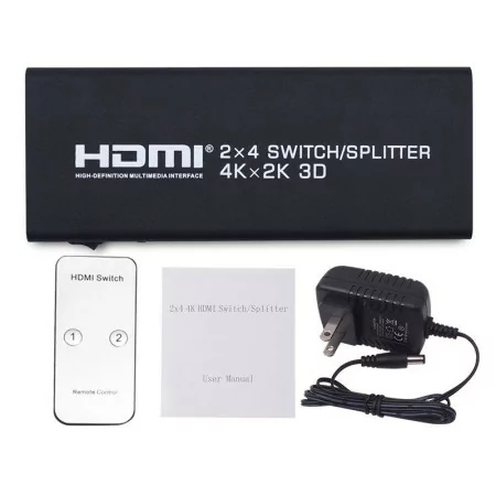 Spliter/Switch HDMI 2X4 - KHS04