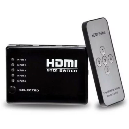 5X1 HDMI Switch with Infrared Sensor and Remote - KHS08