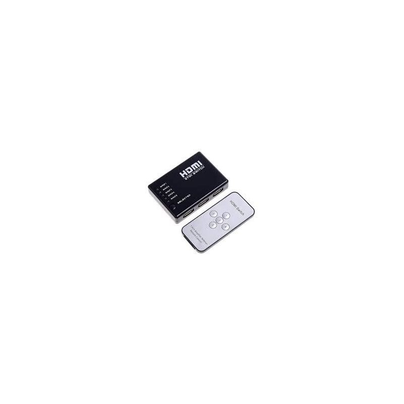 Switch HDMI - 5In X 1Out com Comando e Sensor Infravermelho - KHS08|K-Pro|906157820419