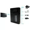 Switch HDMI - 5In X 1Out com Comando e Sensor Infravermelho - KHS08|K-Pro|831772000017