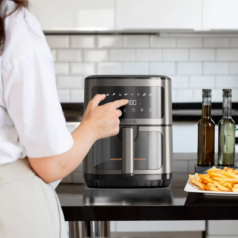 Air Fryer Black+Decker - 6.5 Litros 1600W - BXAF2501E - Fritadeira Sem Óleo