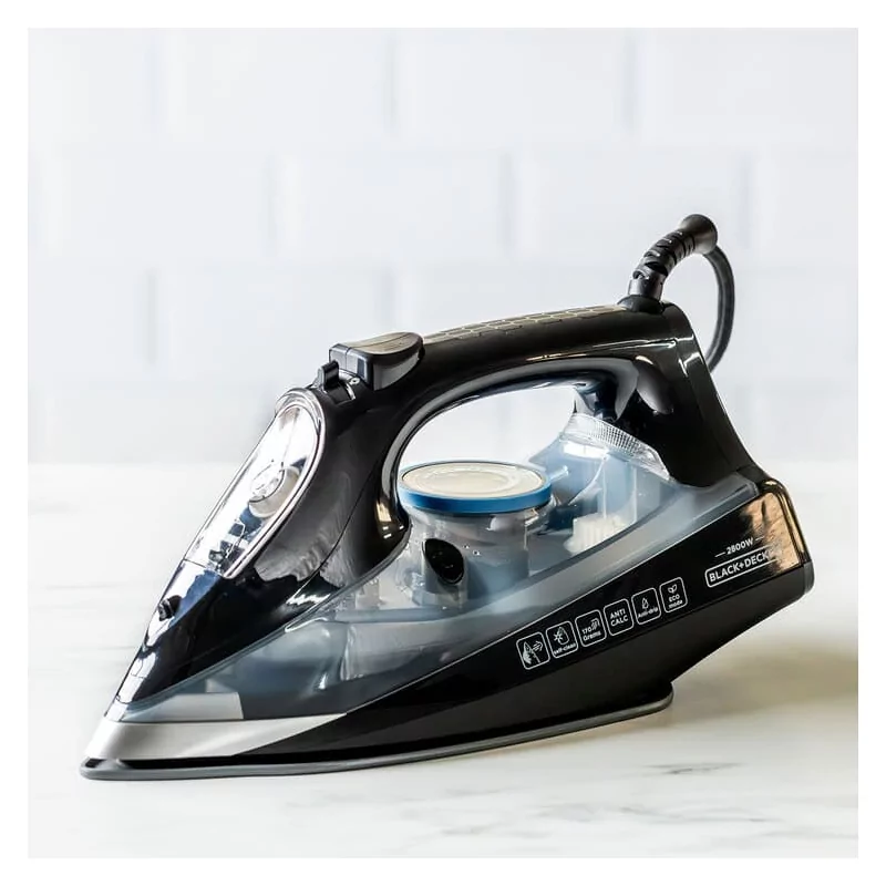 Black+Decker 2800W Steam Iron - Ceramic Soleplate - BXIR2805E