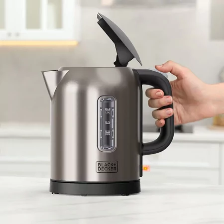 Black & Decker Electric Kettle 2200W 1L - Stainless Steel - BXKE2207E