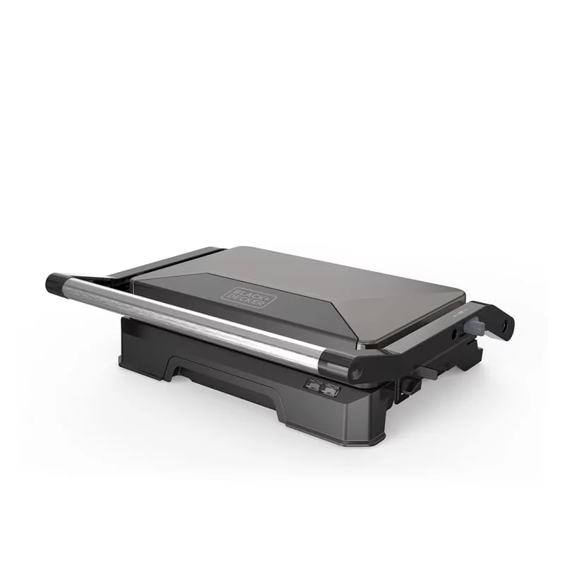 Grill Black+Decker 1000W - Abertura 180º - Placas Antiaderentes - BXGR1001E Grill Black+Decker 1000W - Abertura 180º - Placas Antiaderentes - BXGR1001E