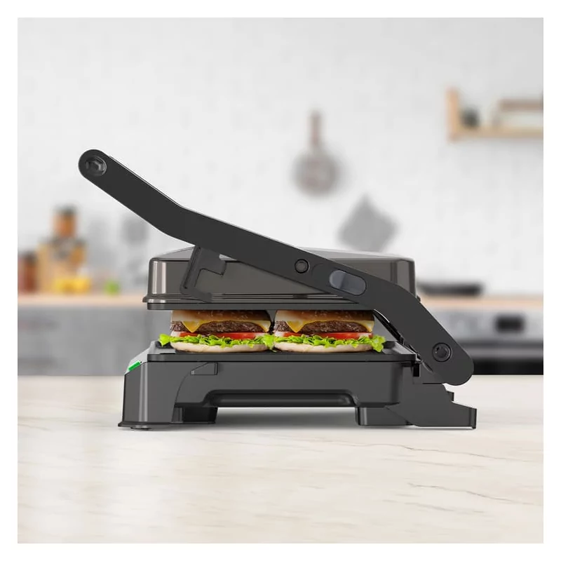 Black+Decker 1000W Sandwich Maker - 180º Opening - Non-stick Plates - BXGR1001E