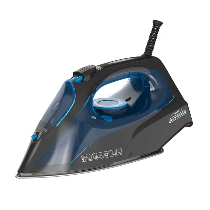 Ferro a Vapor Black+Decker 2600W - Base Inox - 430ml - BXIR2605E Ferro a Vapor Black+Decker 2600W - Base Inox - 430ml - BXIR2605E