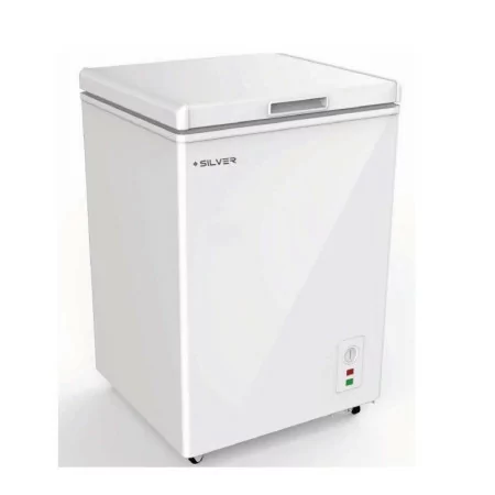 Silver Chest Freezer - 93L - A+