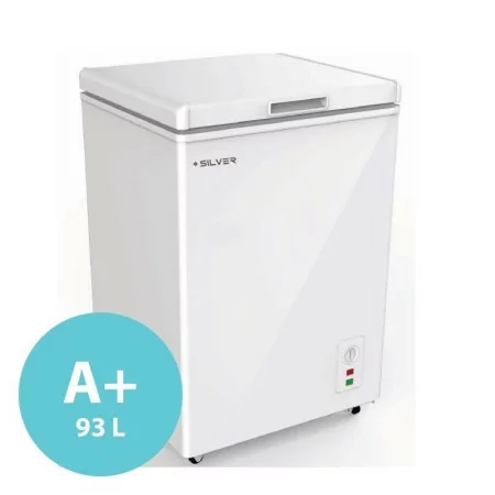 Silver Chest Freezer - 93L - A+