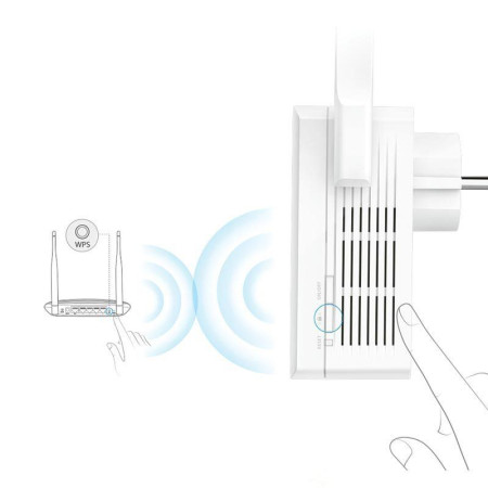 300Mbps Wi-Fi Range Extender with Power OutletTL-WA860RE