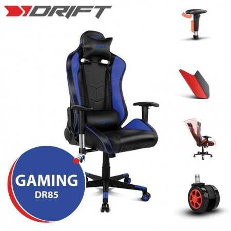 Cadeira Gaming Drift DR85 - Preta/Azul