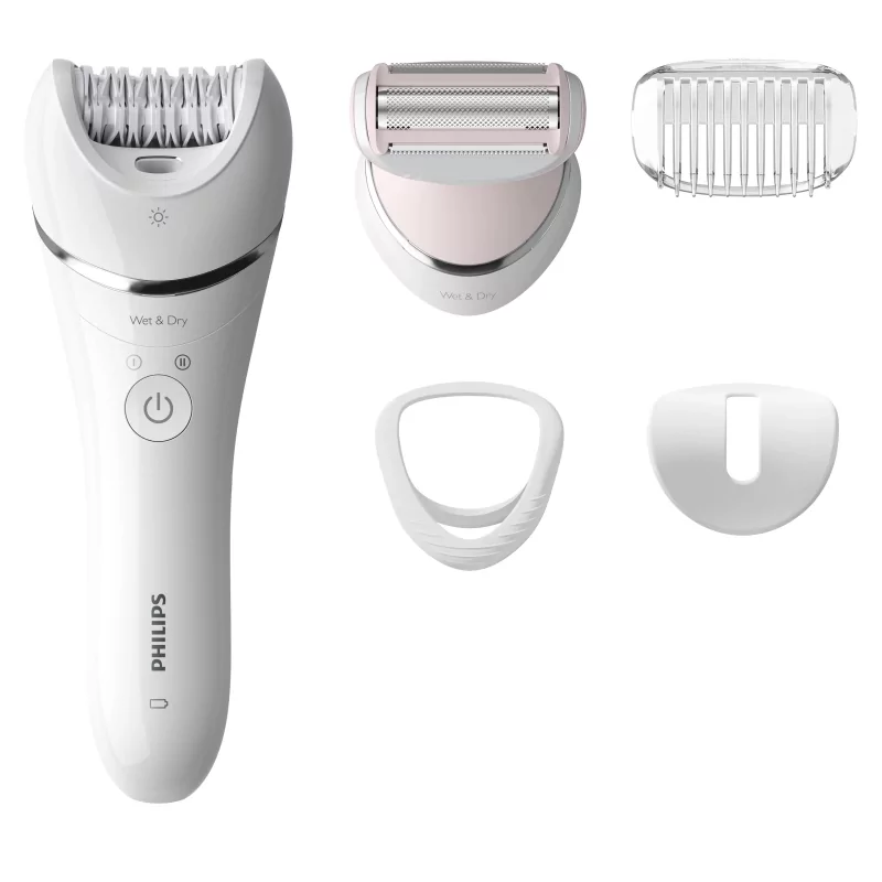 Kontrolsat - Depiladora Philips - Epilator Series 8000 - Húmido/Seco - Branca - BRE710/00 Kontrolsat - Depiladora Philips - Epilator Series 8000 - Húmido/Seco - Branca - BRE710/00