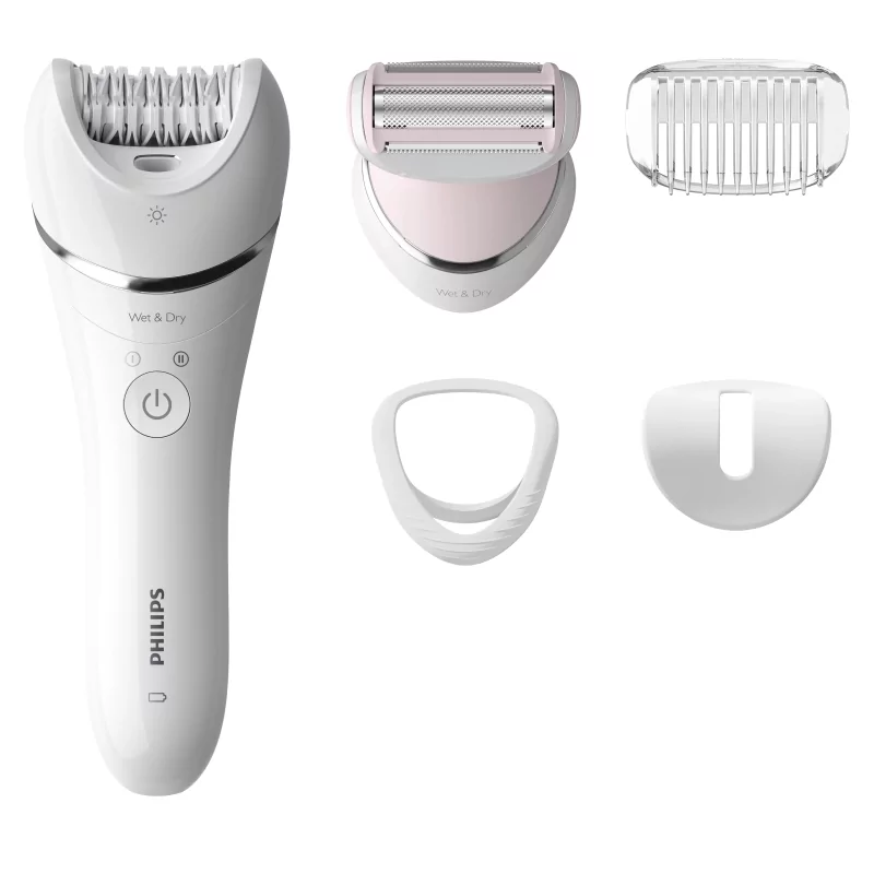 Kontrolsat - Philips Epilator - Epilator Series 8000 - Wet/Dry - White - BRE710/00