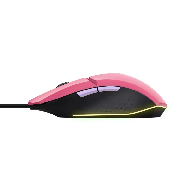 Kontrolsat - Rato Gaming Trust - 6400 DPI - 60 IPS - RGB - Rosa - GXT 109P FELOX