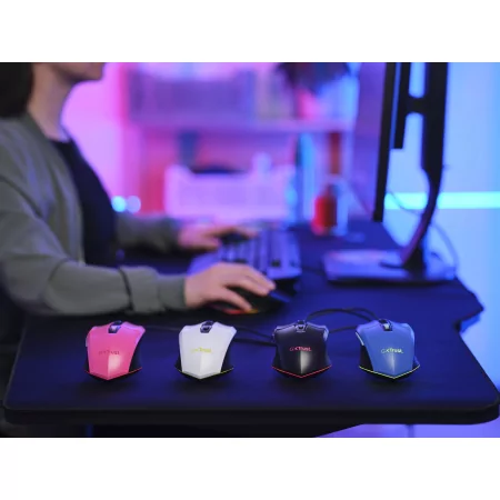 Kontrolsat - Trust Gaming Mouse - 6400 DPI - 60 IPS - RGB - Pink - GXT 109P FELOX