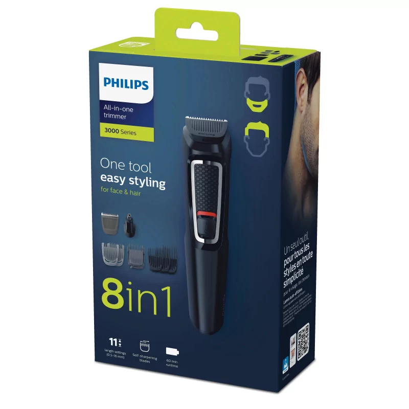 Kontrolsat - Philips Multifunction Trimmer - Multigroom - Face/Hair - MG3730/15