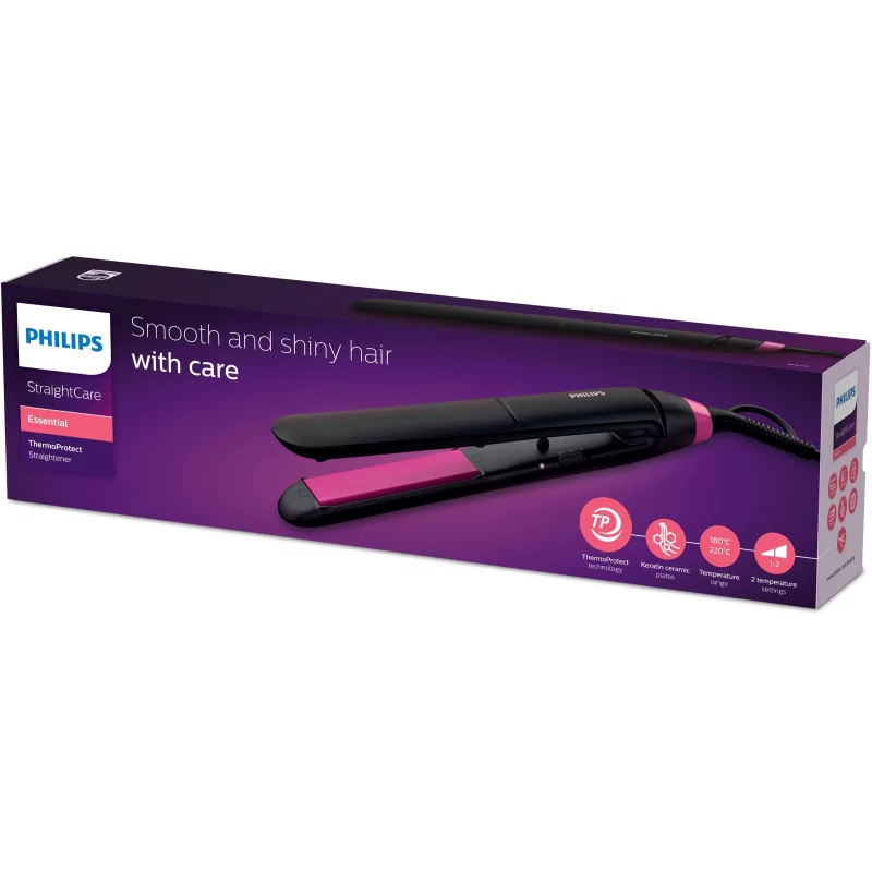 Kontrolsat - Alisador de Cabelo Philips - StraightCare Essential - ThermoProtect - BHS375