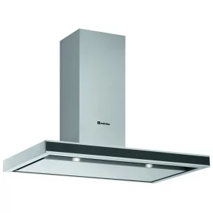 Kontrolsat - Meireles Chimney - 540M3/H - Mep 470 Xn - Stainless Steel & Black Glass
