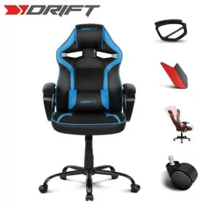 Cadeira Gaming Drift DR50 - Preta/Azul