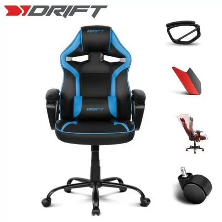 Cadeira Gaming Drift DR50 - Preta/Azul
