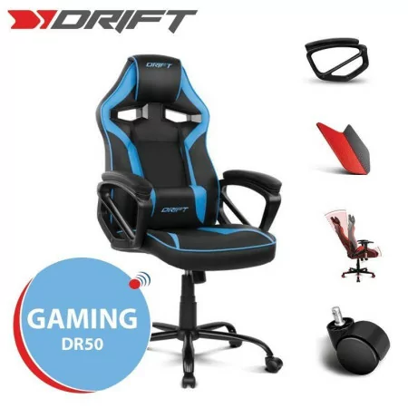 Cadeira Gaming Drift DR50 - Preta/Azul