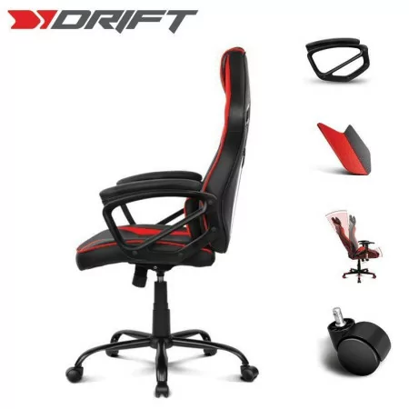 Cadeira Gaming Drift DR50 - Preta/Vermelha