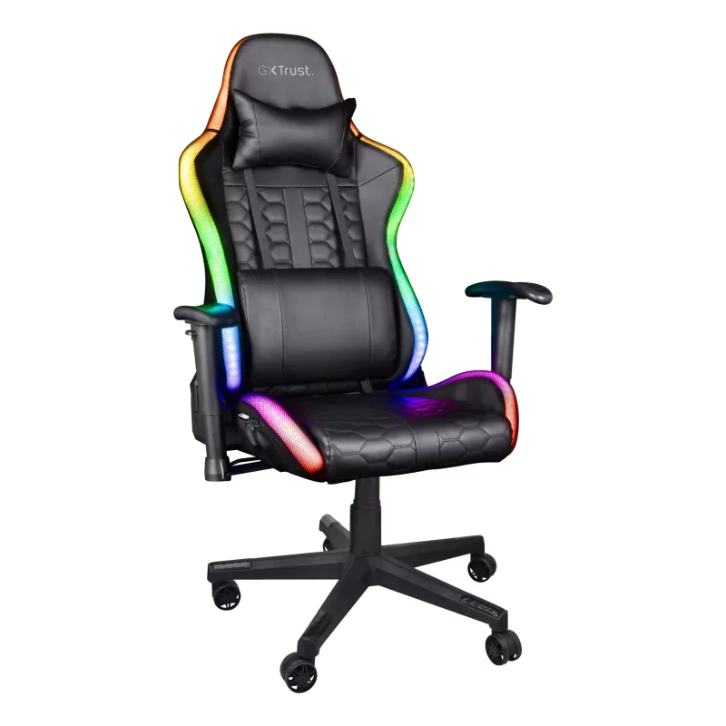 Kontrolsat - Trust Gaming Chair - RGB - Adjustable - Black - GXT 716 RIZZA