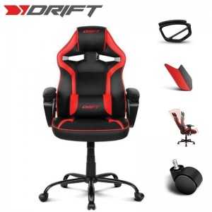Cadeira Gaming Drift DR50 - Preta/Vermelha