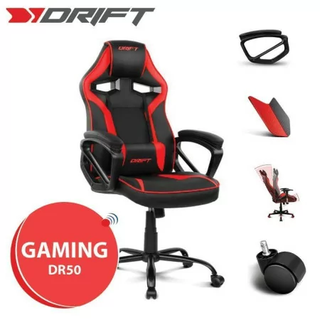 Cadeira Gaming Drift DR50 - Preta/Vermelha