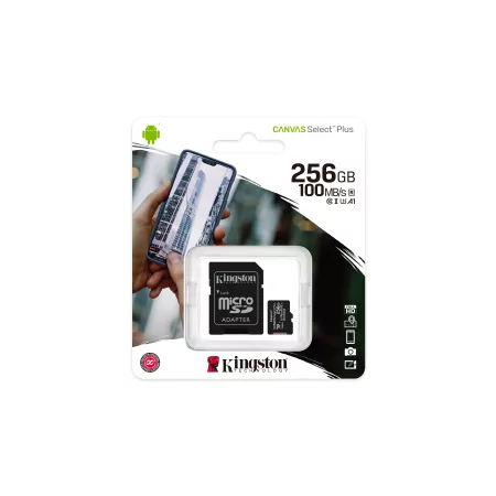 Kontrolsat - Cartão MicroSD Kingston - 256GB + AdaptadorSD - SDCS2/256GB