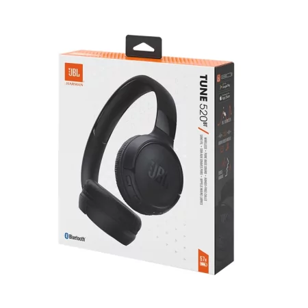 Kontrolsat - Auscultadores JBL Bluetooth - Preto - T520BTBK Kontrolsat - Auscultadores JBL Bluetooth - Preto - T520BTBK
