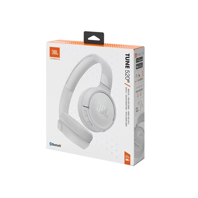 Kontrolsat - Auscultadores JBL Bluetooth - Branco - T520BTWHT