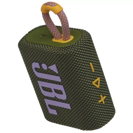 Kontrolsat - Portable Speaker JBL GO 3 - IP67 - Green/Pink - GO3GRNPNK Kontrolsat - Portable Speaker JBL GO 3 - IP67 - Green/Pink - GO3GRNPNK