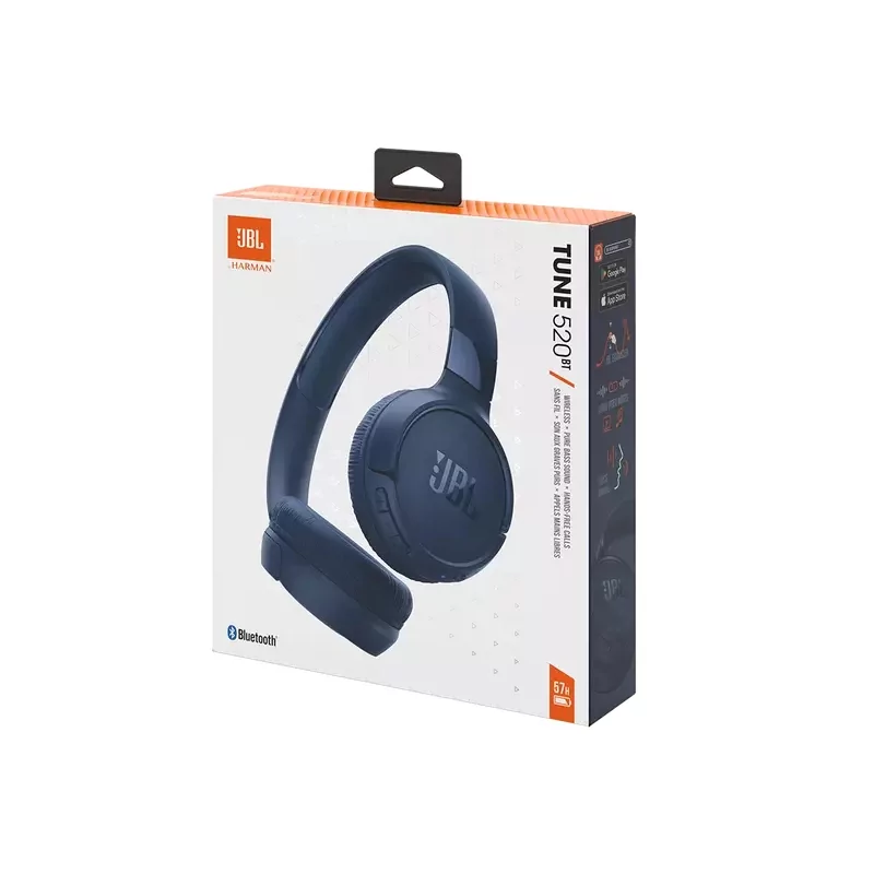 Kontrolsat - JBL Bluetooth Headphones - Blue - T520BTBLU