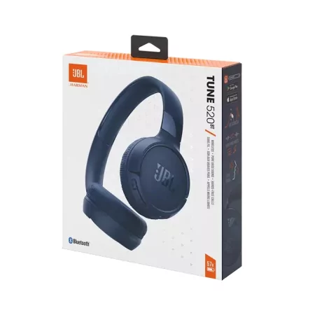 Kontrolsat - Auscultadores JBL Bluetooth - Azul - T520BTBLU Kontrolsat - Auscultadores JBL Bluetooth - Azul - T520BTBLU