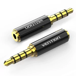 Kontrolsat - Adaptador jack vention bfbb0/ jack 3.5 macho - jack 2.5 hembra/ negro