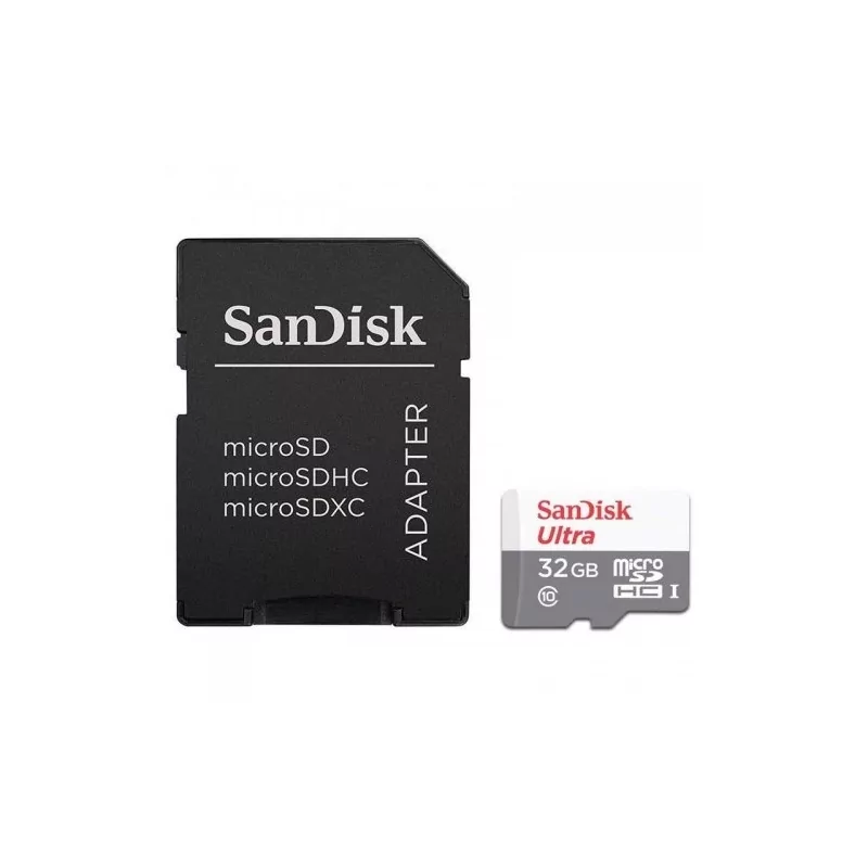Kontrolsat - SanDisk Ultra 32GB Memory Card - MicroSD HC with Adapter - Class 10 - 100MB/s Kontrolsat - SanDisk Ultra 32GB Memory Card - MicroSD HC with Adapter - Class 10 - 100MB/s