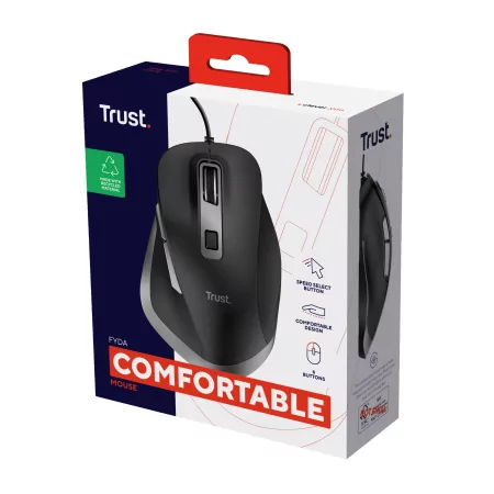 Kontrolsat - Trust Fyda Eco Ergonomic Mouse - 5000 DPI Kontrolsat - Trust Fyda Eco Ergonomic Mouse - 5000 DPI