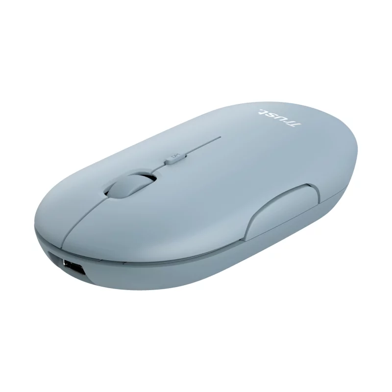 Kontrolsat - Trust Puck Mouse - 1600 DPI - Wireless - Blue