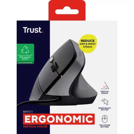 Kontrolsat - Rato Trust Bayo II - 2400 DPI - Preto